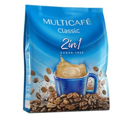 کافی میکس 2 در 1 بدون شکر مولتی کافه بسته 24 عددی